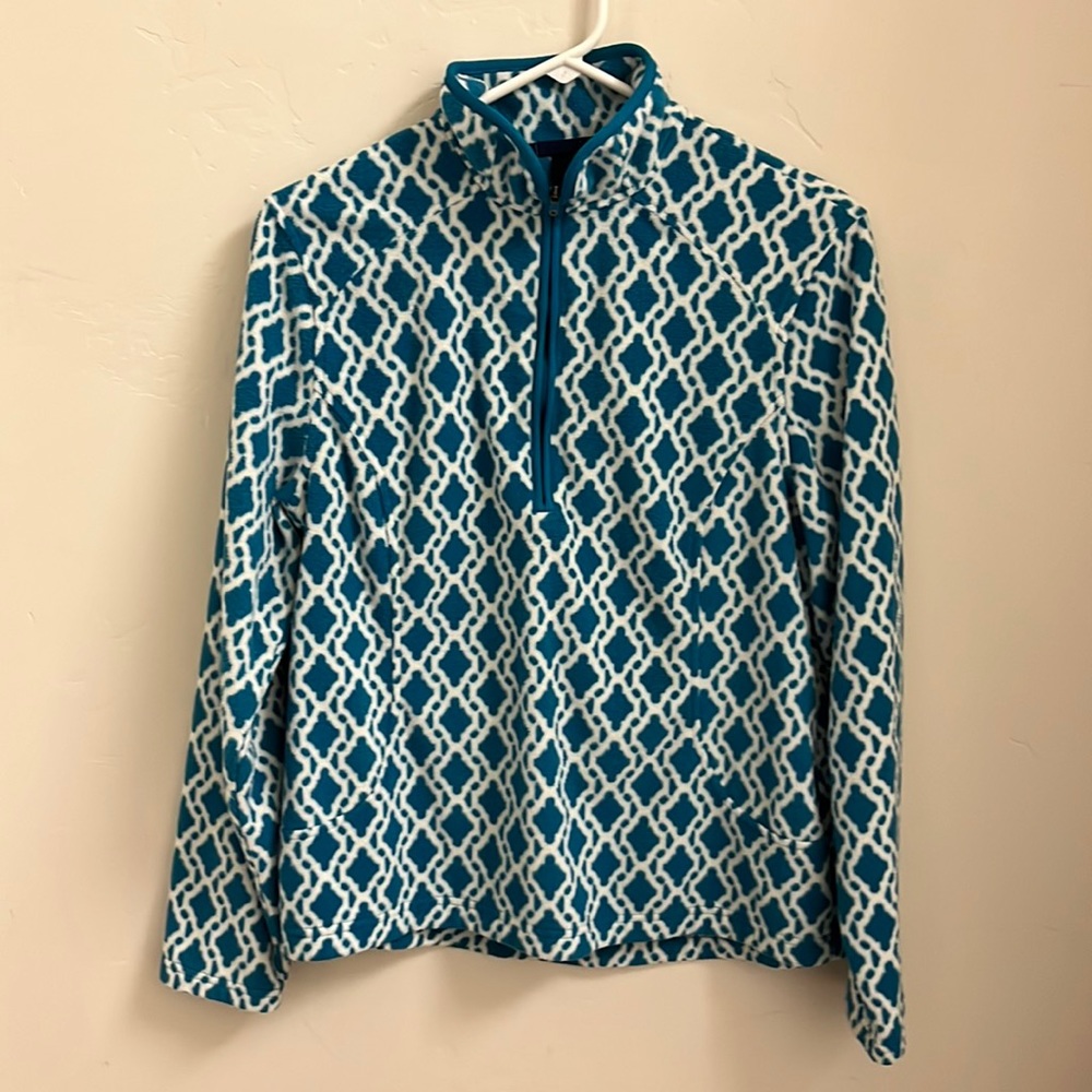 Land’s End Medium Teal Fleece Pullover